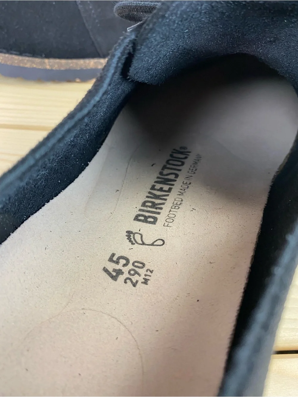Birkenstock Uppsala Low Suede Leather Black Casual Comfot Oxfords Shoes 45 EUR